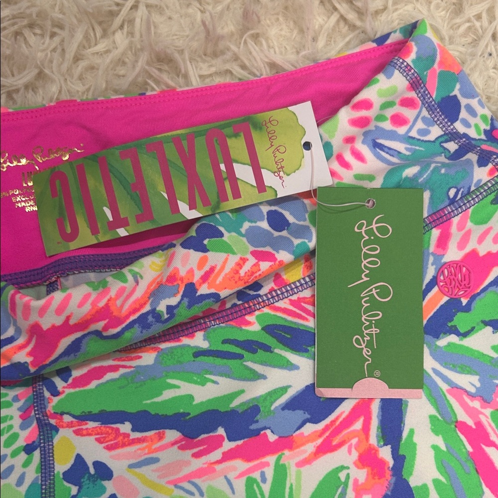 Lilly Pulitzer Pink Multi Floral Rochelle weekender Leggings Set - Picture 13 of 16